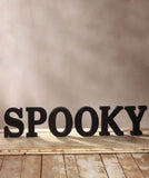 Spooky Glittered Letters