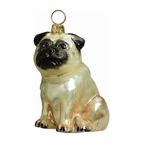 Pug - Sitting Ornament