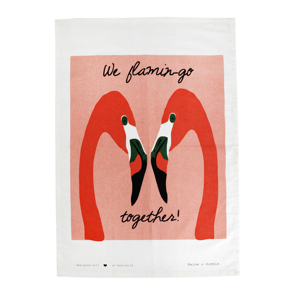 Flamingo Tea Towel