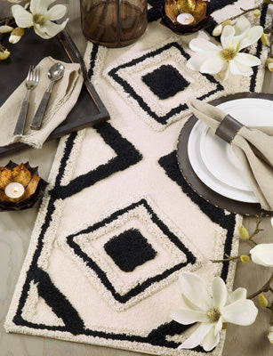 Diamond Rug Table Runner