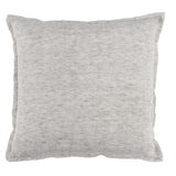 Dove Gray Linen Throw Pillow