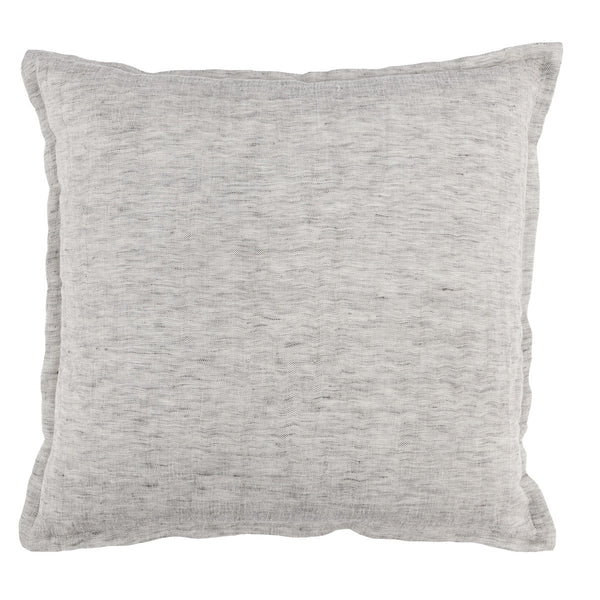 Dove Gray Linen Throw Pillow