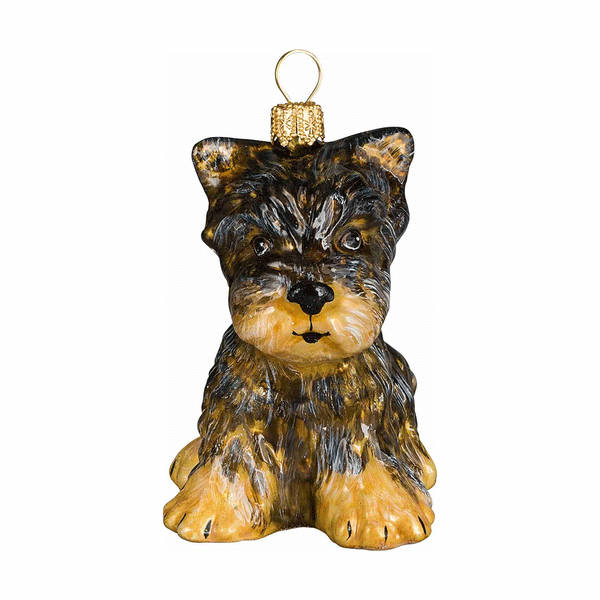 Yorkshire Terrier Puppy Ornament