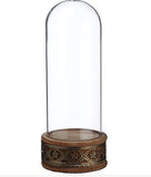 Glass Dome on Wooden Base