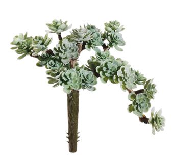 Matte Black/Purple Succulent Pick