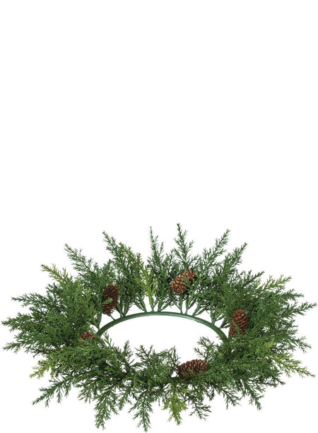Snowed Pine Wreath - 24"