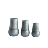 Galvanized Metal Vases