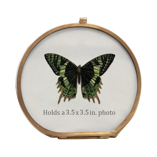 Brass Round Photo Frame