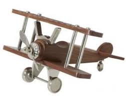 Wood and Metal Bi-Plane- Airplane LARGE