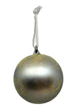 Silver & Gold Glitter Ball Ornament