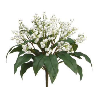 13" Lily of The Valley Bush- White