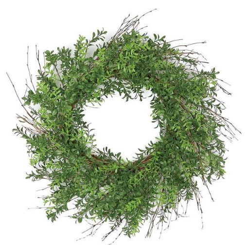 Twig & Boxwood Wreath - 24"