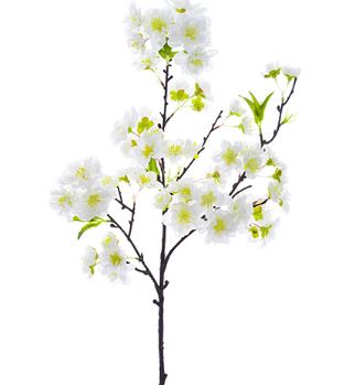 Cherry Blossom Spray - 18" White
