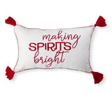 Making Spirits Bright Throw Pillow