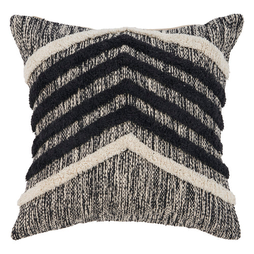 Black & Ivory Chevron Pillow