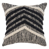 Black & Ivory Chevron Pillow