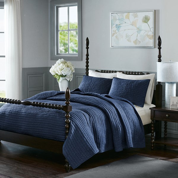 Serene Cotton Coverlet Set