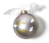Peace on Earth Glass Ornament