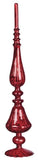 Red Glass Finials