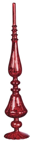 Red Glass Finials