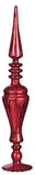 Red Glass Finials