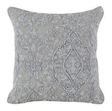 Abilene Gray Embroidered Pillow