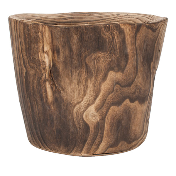 Burned Wood Vase