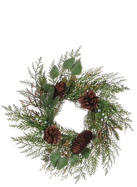 Cedar/Juniper/Eucalyptus Wreath - 4.5"
