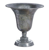 Silver Patina Footed Urn