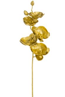 Gold Metallic Phalaenopsis Orchid Stem - 32"