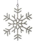 Snowflake Beaded Ornament - 6