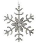 Snowflake Beaded Ornament - 6