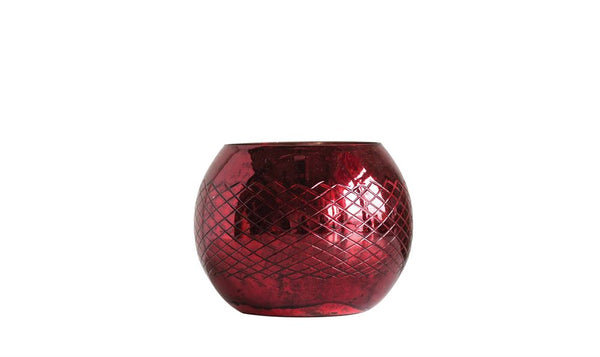 Red Mercury Glass Votive