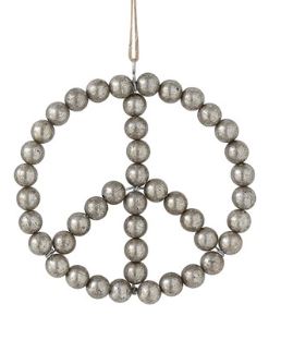 Beaded Peace Sign Ornaments