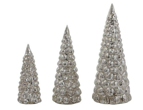 Bubbled Mercury Glass Trees