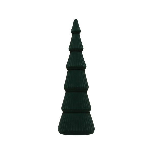 Flocked Green Trees