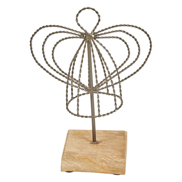 Metal Wire Angel on Stand