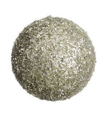 Silver Glitter Ball Ornaments
