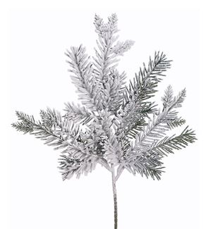 Snowy Pine Spray - 17.5"