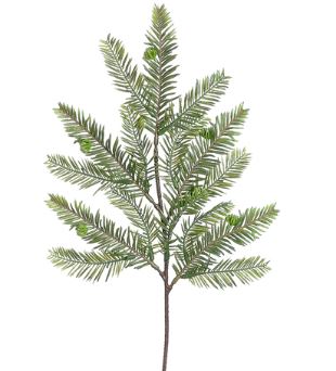 Iced Green Pine Spray - 16"